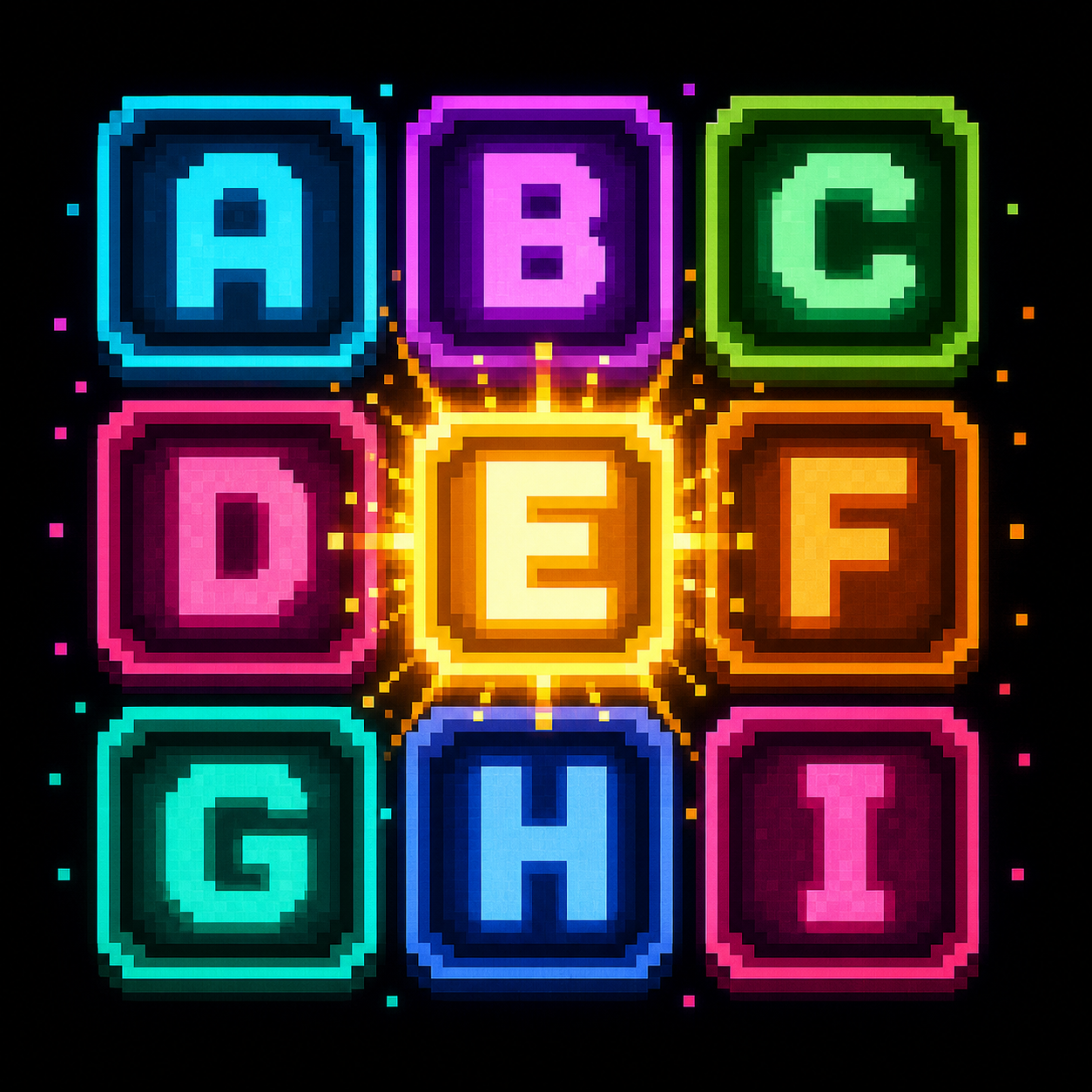 9 Letter Word tile artwork