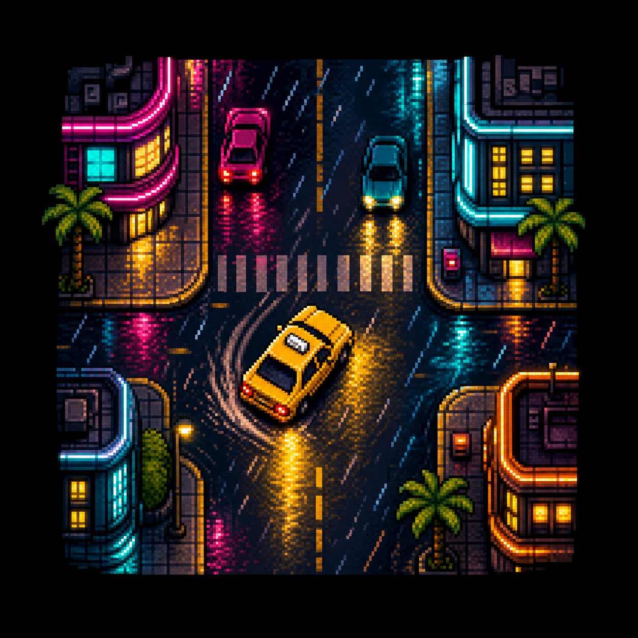 NYC Hustle tile artwork
